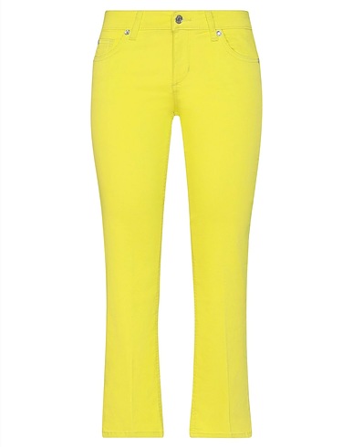 LIU •JO Casual pants Lime green 67% Cotton, 29% Polyester, 4% Elastane