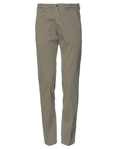 BRIGLIA 1949 Casual pants Military green 98% Cotton, 2% Elastane