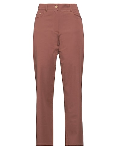 'S MAX MARA Pantalone Marrone 92% Cotone, 8% Elastan