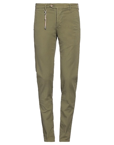 0/ZERO CONSTRUCTION Chinos VERDE MILITARE 99% Cotton, 1% Elastane