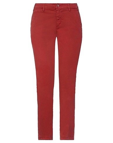 40WEFT Casual pants Brick 98% Cotton, 2% Elastane
