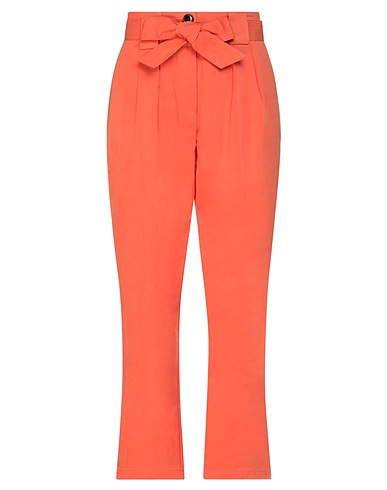 COMPAÑIA FANTASTICA Casual trouser Rust 100% Cotton