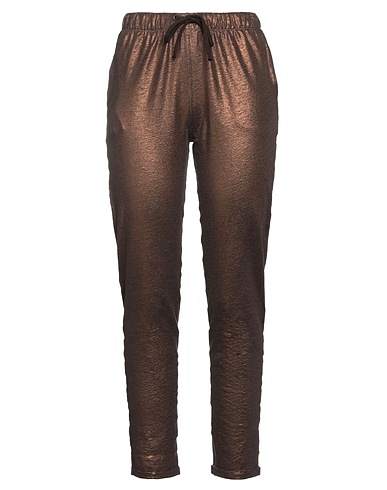 MAJESTIC FILATURES Pantalone Cioccolato 94% Lino, 6% Elastan