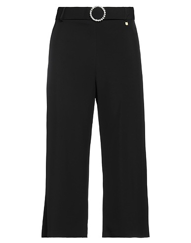 FLY GIRL Casual pants Black 95% Polyester, 5% Elastane