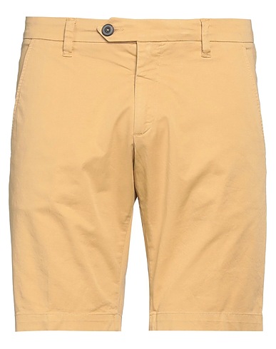 ROŸ ROGER'S Shorts & Bermuda Camel 97% Cotton, 3% Elastane