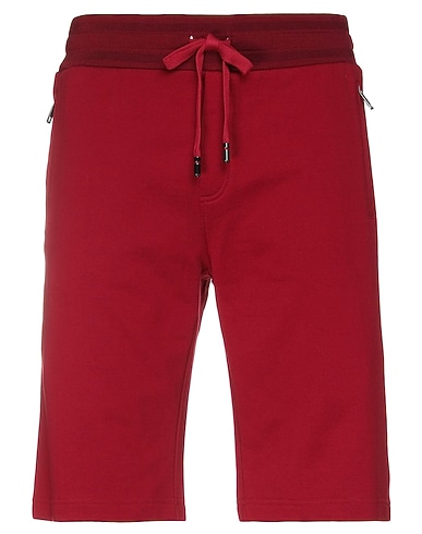 DOLCE&GABBANA Shorts & Bermuda Burgundy 100% Cotton, Acetate, Elastane