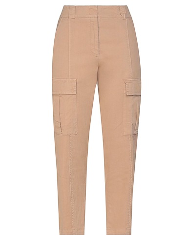 PESERICO Casual pants Sand 99% Cotton, 1% Elastane