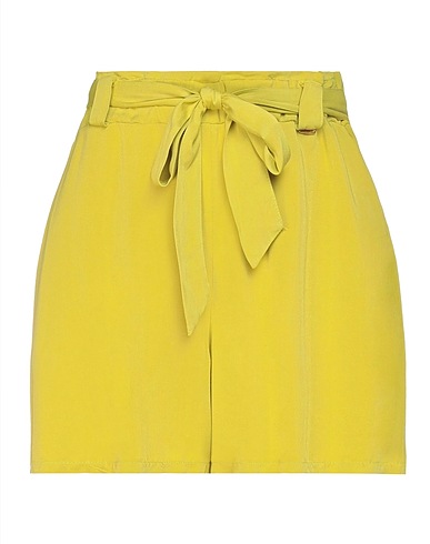 FRACOMINA Shorts & Bermuda Lime green 100% Viscose
