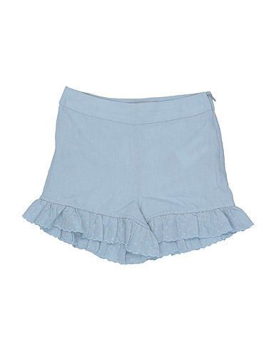 STELLA McCARTNEY KIDS Shorts y Bermudas Azul celeste 55% Lino, 45% Algodón, Poliéster