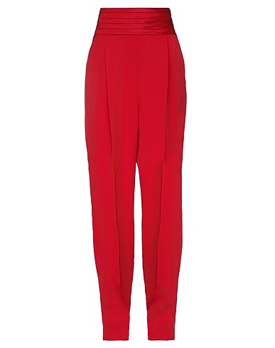 EMPORIO ARMANI Casual pants Red 50% Viscose, 47% Acetate, 3% Elastane, Polyester
