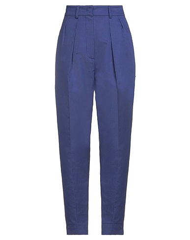 SPORTMAX CODE パンツ ブルー コットン 73% / リネン 27%