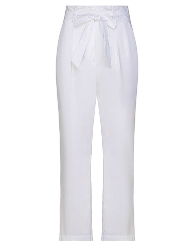 ROSSOPURO Casual pants White 100% Cotton