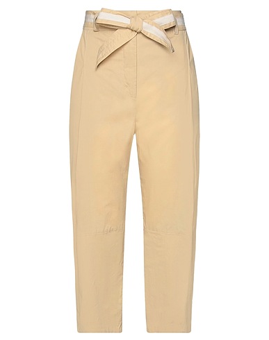 MANILA GRACE Casual trouser Beige 100% Cotton