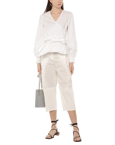 Manila Grace Cropped Pants In White