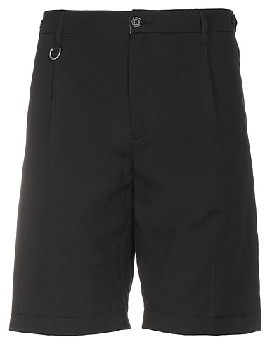 PAOLO PECORA Shorts & Bermudas Schwarz 99% Baumwolle, 1% Elastan