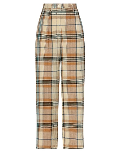 MOMONÍ Casual trouser Ivory 52% Linen, 48% Viscose