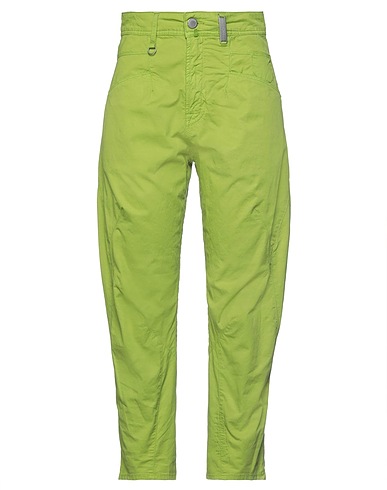 HIGH Pantalone Verde chiaro 87% Cotone, 11% Lino, 2% Elastan
