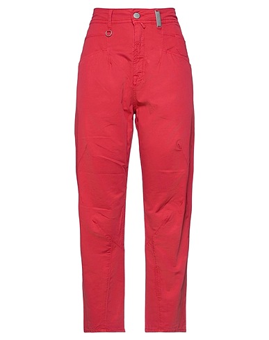 HIGH Pantalone Mattone 87% Cotone, 11% Lino, 2% Elastan