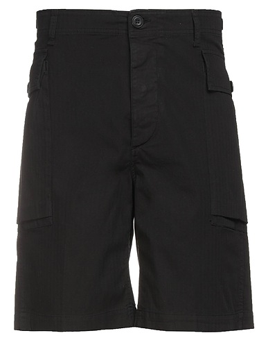 ARIES Shorts & Bermuda Black 96% Cotton, 4% Elastane