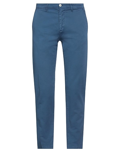 OFFICINA 36 Casual trouser Blue 98% Cotton, 2% Elastane
