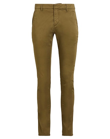 DONDUP Casual trouser Green 97% Cotton, 3% Elastane