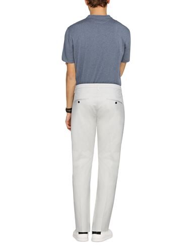 Dondup Man Pants Ivory Size 30 Cotton, Elastane In White