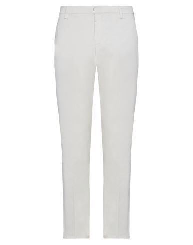 Dondup Man Pants Ivory Size 30 Cotton, Elastane In White