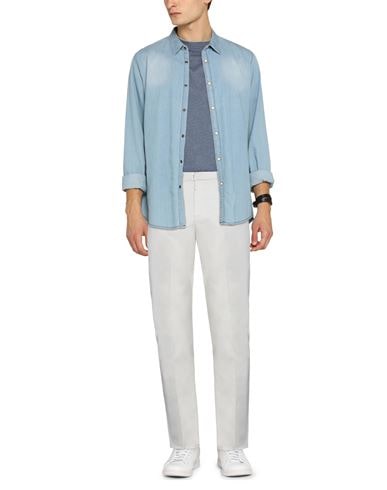 Dondup Man Pants Ivory Size 30 Cotton, Elastane In White