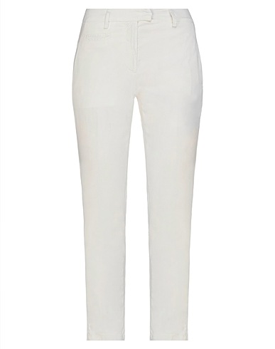 DONDUP Casual trouser White 65% Lyocell, 32% Cotton, 3% Elastane