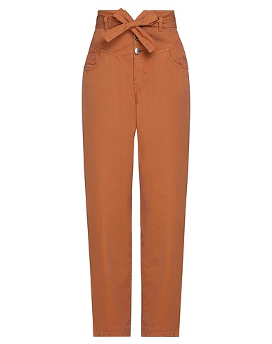 PINKO Casual pants Camel 100% Cotton