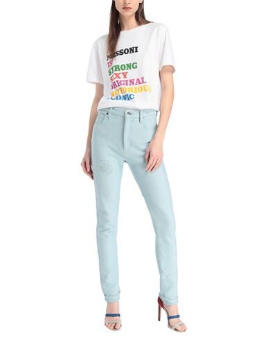 MISSONI MISSONI WOMAN PANTS SKY BLUE SIZE 4 COTTON 13554504WN 2