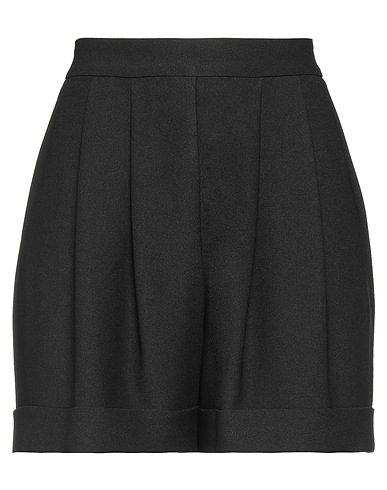 HEBE STUDIO Shorts & Bermuda Black 100% Polyester