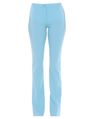 BOUTIQUE MOSCHINO Casual trouser Sky blue 54% Polyester, 44% Virgin Wool, 2% Other Fibres