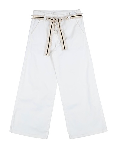 LIU •JO Casual trouser White 97% Cotton, 3% Elastane, Viscose, Polyester, Polyamide