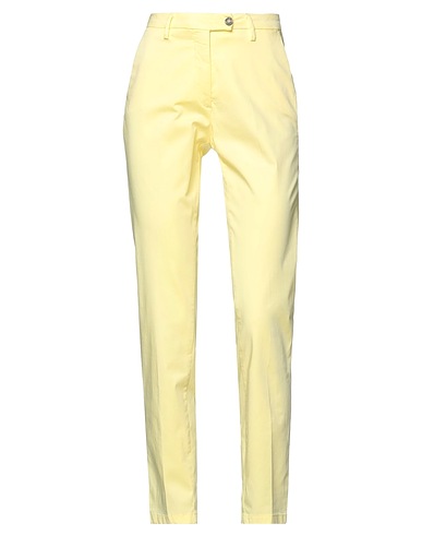 MICHAEL COAL Pantalone Giallo 97% Cotone, 3% Elastan
