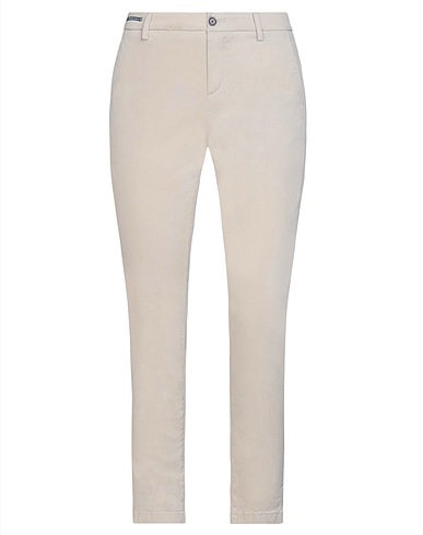 TELERIA ZED Casual trouser Beige 97% Cotton, 3% Elastane