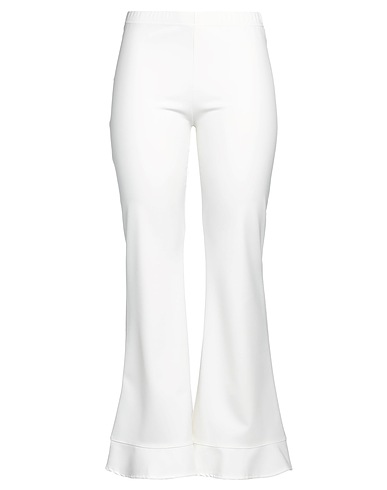 ES'GIVIEN Casual trouser White 85% Polyamide, 15% Elastane