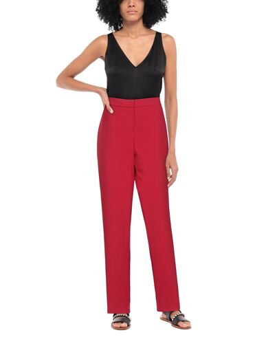 Shop Lab Anna Rachele Woman Pants Red Size 8 Polyester, Viscose, Elastane