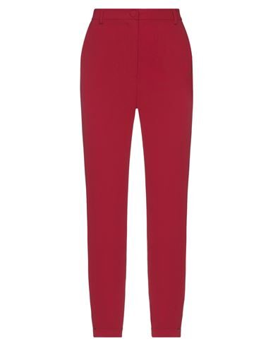 Shop Be Blumarine Woman Pants Brick Red Size 4 Polyester, Elastane