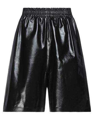 BOTTEGA VENETA BOTTEGA VENETA WOMAN SHORTS & BERMUDA SHORTS BLACK SIZE XS LAMBSKIN,13556942GQ 4