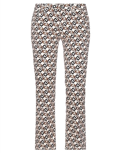 LIU •JO Casual trouser Ivory 98% Cotton, 2% Elastane