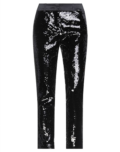 LIU •JO Casual trouser Black 100% Polyester, Elastane