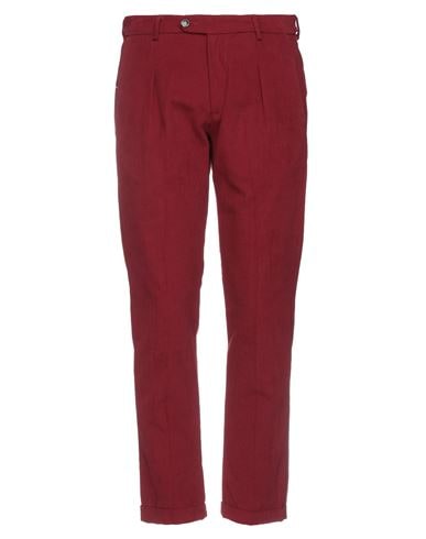 Cruna Man Pants Burgundy Size 30 Cotton In Red