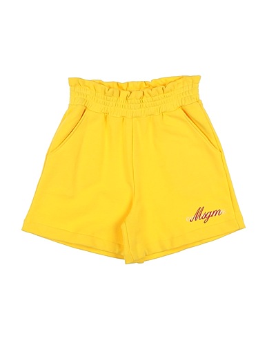 MSGM Shorts & Bermudas Gelb 100% Baumwolle