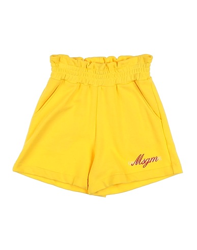 MSGM Shorts & Bermuda Yellow 100% Cotton