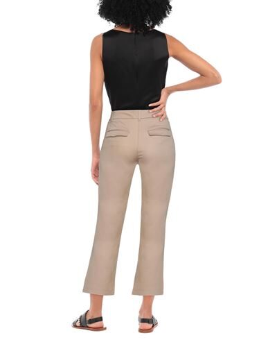 Shop Department 5 Woman Pants Sand Size 31 Cotton, Elastane In Beige