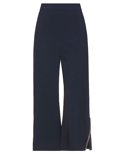 STELLA McCARTNEY Casual trouser Midnight blue 83% Viscose, 17% Polyester, Glass