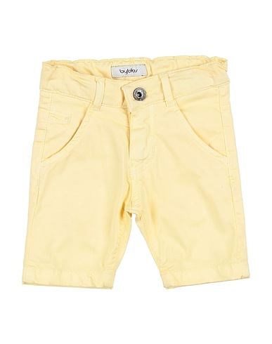 BYBLOS Shorts & Bermuda Pastel yellow 98% Cotton, 2% Elastane
