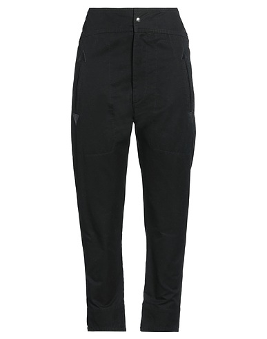 MARANT ÉTOILE Casual pants Charcoal 100% Cotton, Cow leather