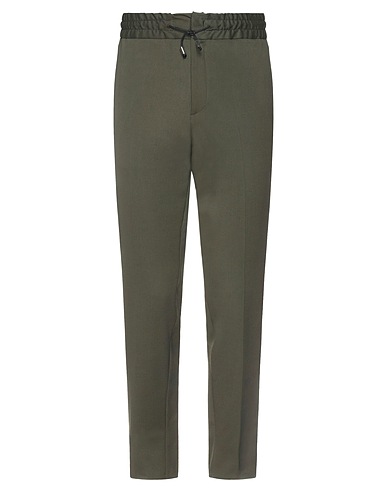 JOHN RICHMOND Casual pants Military green 54% Polyester, 44% Wool, 2% Elastane